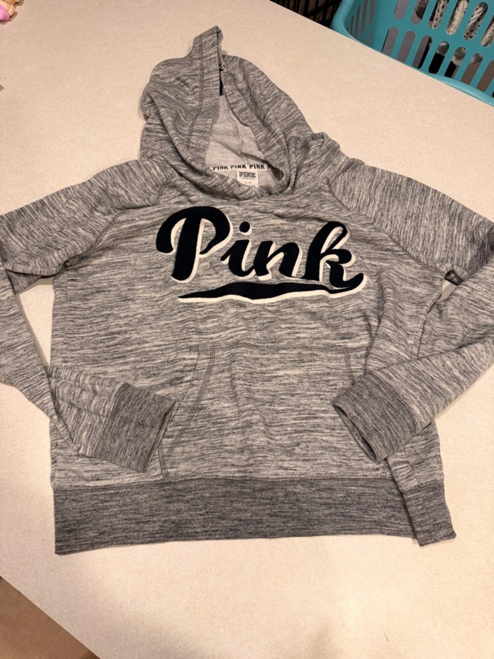 Victoria's Secret PINK Gray Marled Hoodie